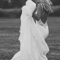 wedding photo - Bridal Open Back Dress