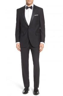 Peter Millar Classic Fit Wool & Mohair Tuxedo wedding photo - Peter Millar Classic Fit Wool & Mohair Tuxedo