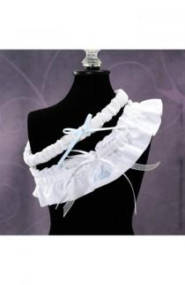 'I Do' Embroidered Wedding Garter wedding photo - 'I Do' Embroidered Wedding Garter
