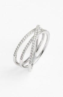 Bony Levy Crossover Three-Row Diamond Ring (Nordstrom Exclusive) wedding photo - Bony Levy Crossover Three-Row Diamond Ring (Nordstrom Exclusive)