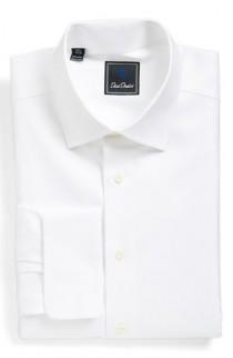 David Donahue Regular Fit Texture French Cuff Dress Shirt wedding photo - David Donahue Regular Fit Texture French Cuff Dress Shirt