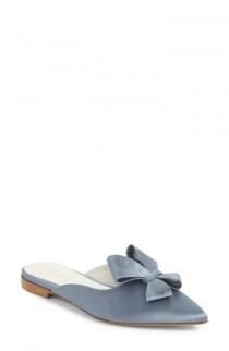 Something Bleu Bow Loafer Mule (Women) wedding photo - Something Bleu Bow Loafer Mule (Women)