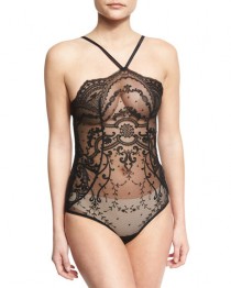 wedding photo -  Juliette Thong-Back Bodysuit, Black