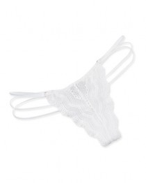 Arizona Low-Rise Chevron G-String, White wedding photo - Arizona Low-Rise Chevron G-String, White