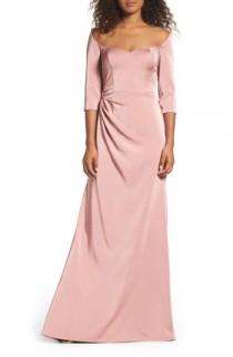La Femme Sweetheart Satin Gown wedding photo - La Femme Sweetheart Satin Gown
