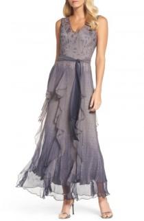 Komarov Print Sash Tie Maxi Dress wedding photo - Komarov Print Sash Tie Maxi Dress