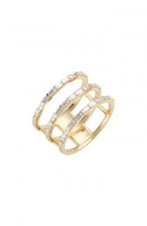 EF COLLECTION Diamond Stack Ring wedding photo - EF COLLECTION Diamond Stack Ring