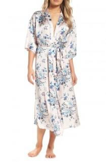 Chelsea28 Satin Midi Robe wedding photo - Chelsea28 Satin Midi Robe