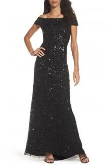 Adrianna Papell Sequin Mesh Gown wedding photo - Adrianna Papell Sequin Mesh Gown