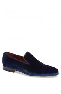 Magnanni 'Dorio' Velvet Venetian Loafer wedding photo - Magnanni 'Dorio' Velvet Venetian Loafer