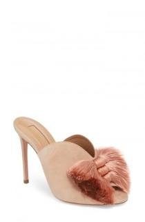 wedding photo - Aquazzura Lotus Blossom Mule Sandal (Women) 