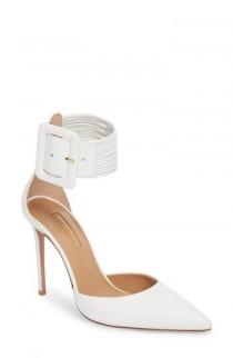 wedding photo - Aquazzura Casablanca Ankle Cuff Pump (Women) 