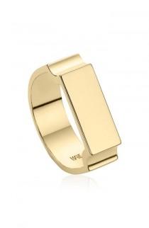 Monica Vinader Wide Signature Ring wedding photo - Monica Vinader Wide Signature Ring