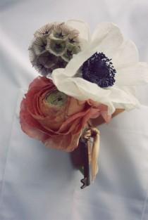 wedding photo - Vintage Boutonniere  for Groom 