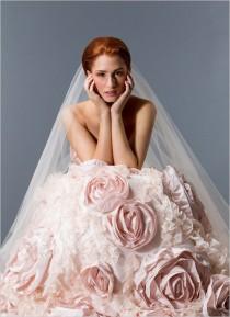 wedding photo -  Robe rose weddding