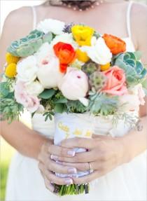 wedding photo -  Rustic Wedding Bouquets