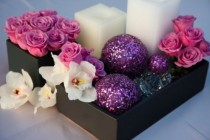 wedding photo -  Pink Wedding Centerpieces