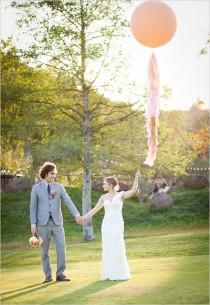 wedding photo - Ballons dans les mariages