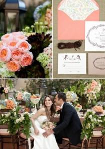 wedding photo - Palettes de mariée de couleur Peach
