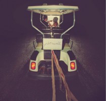 wedding photo - Le Getaway Car