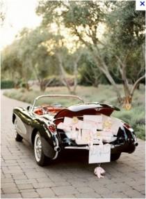 wedding photo - The Getaway Car
