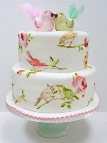 wedding photo - Fondant Свадебные торты ♥ Винтаж Свадебный торт