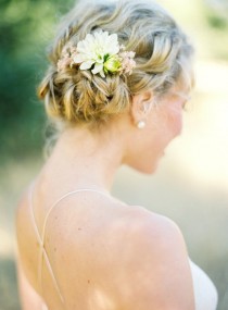 wedding photo - Simple Wedding HairStyles ♥ Wedding Braid Updo Hairstyle 